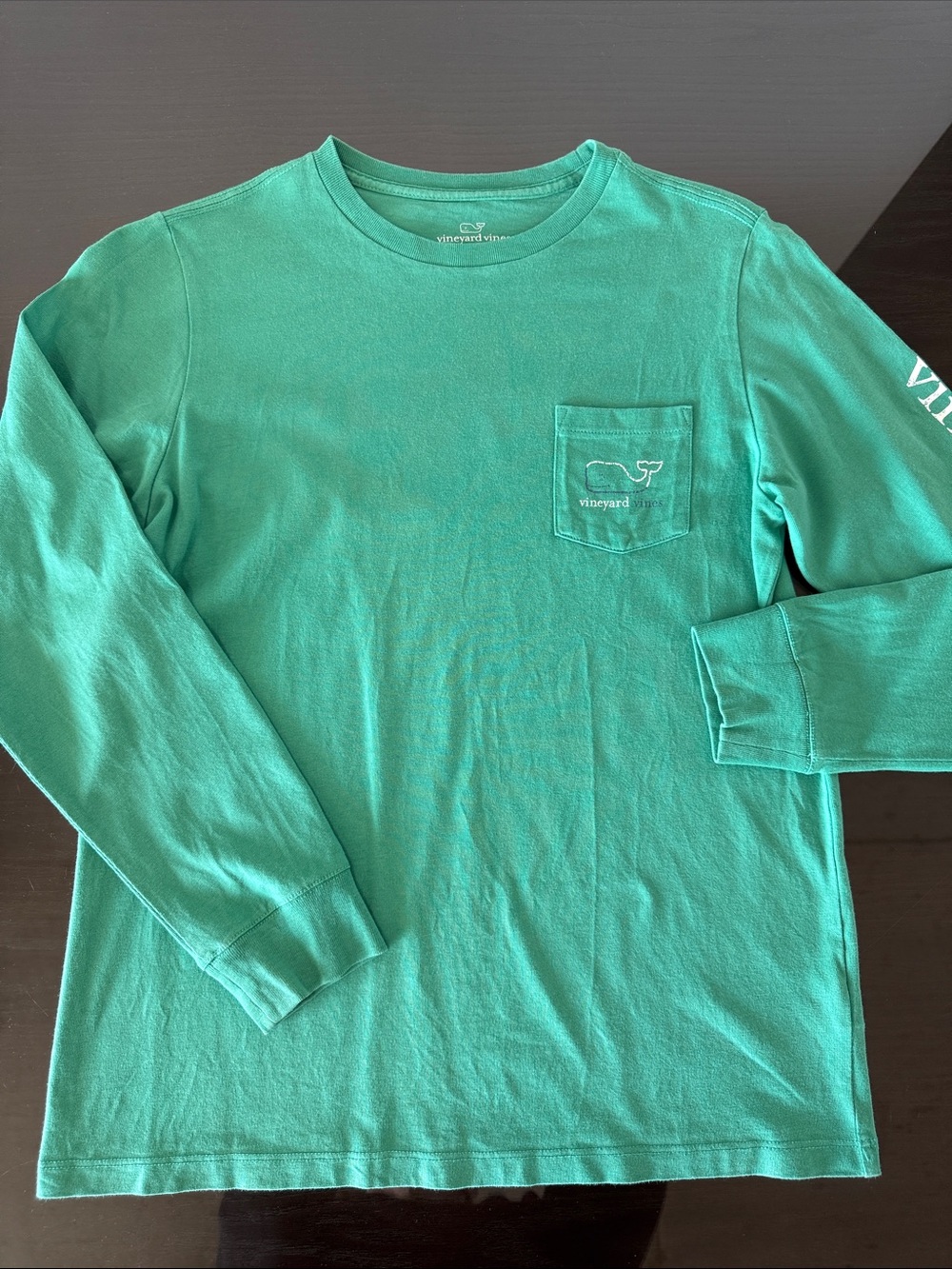 Vineyard Vines Kids Long-Sleeve Pocket Tee - Green
